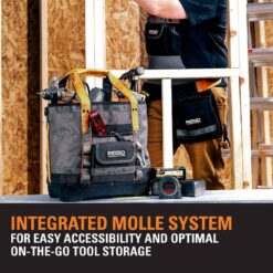 RIDGID 14 in. 5 Pocket Professional Grade Open Tool Tote
