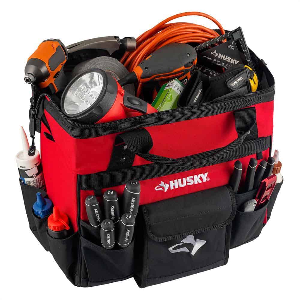 Husky 18 in. 18 Pocket Rolling Tool Bag
