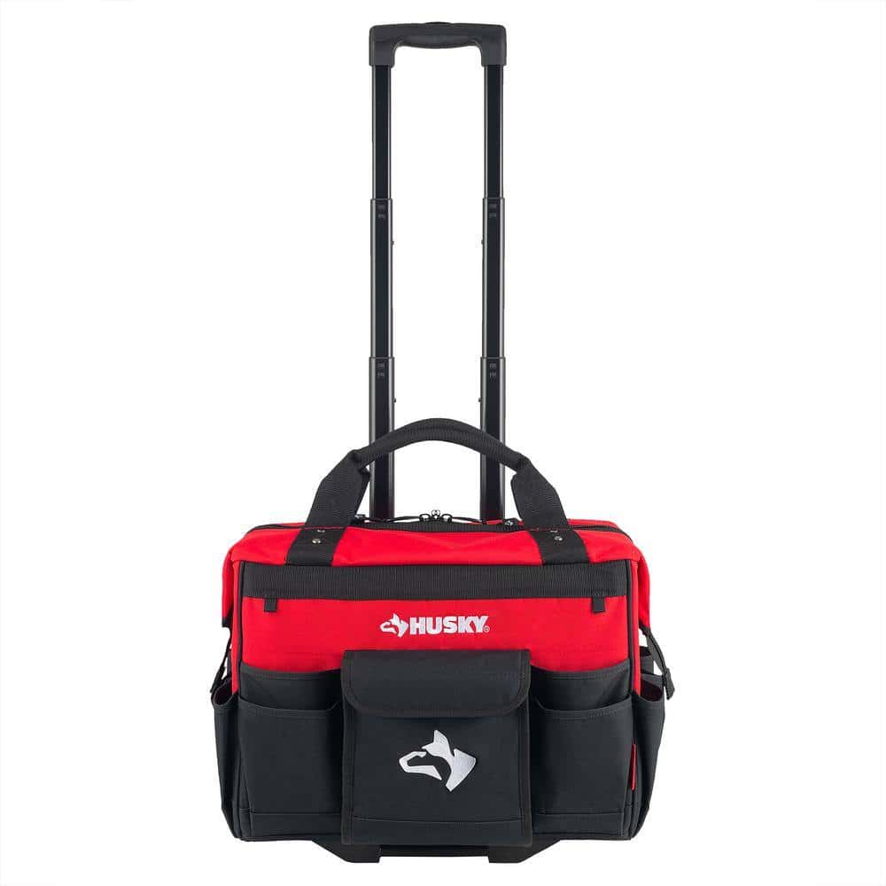 Husky 18 in. 18 Pocket Rolling Tool Bag