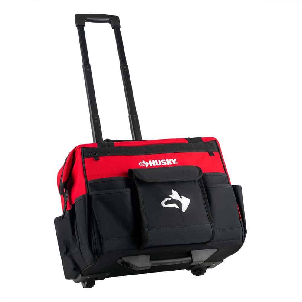 Husky 18 in. 18 Pocket Rolling Tool Bag
