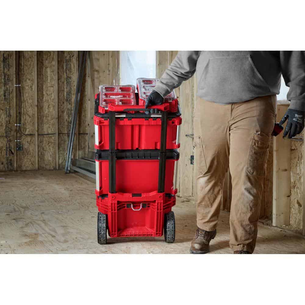 Milwaukee 48-22-8427 PACKOUT 22 in. Rolling Modular Tool Box Low Profile Handle