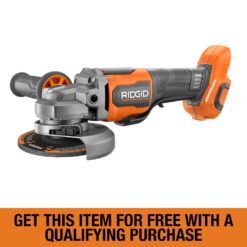 RIDGID 18V Brushless Cordless 4-1/2 in. Paddle Switch Angle Grinder (Tool Only)
