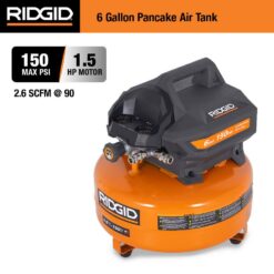 RIDGID RDGD 6 gal. 150 PSI Portable Electric Pancake Air Compressor