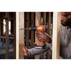 RIDGID R86001K 18V Cordless 1/2 in. Drill/Driver Kit with (1) 2.0 Ah Battery and Charger