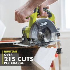 RYOBI ONE+ 18V Lithium-Ion Kit with 2.0 Ah and 4.0 Ah Batteries, Charger, and Free ONE+ 18V Cordless 5-1/2 in. Circular Saw