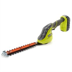 RYOBI ONE+ 18V Cordless Grass Shear and Shrubber Trimmer with 2.0 Ah Battery and Charger