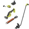 RYOBI ONE+ 18V Cordless Grass Shear and Shrubber Trimmer with Caddy and 2.0 Ah Battery and Charger