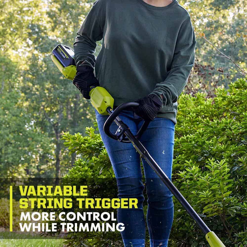 RYOBI RY402013BTL 40V 12 in. Cordless Battery String Trimmer (Tool Only)