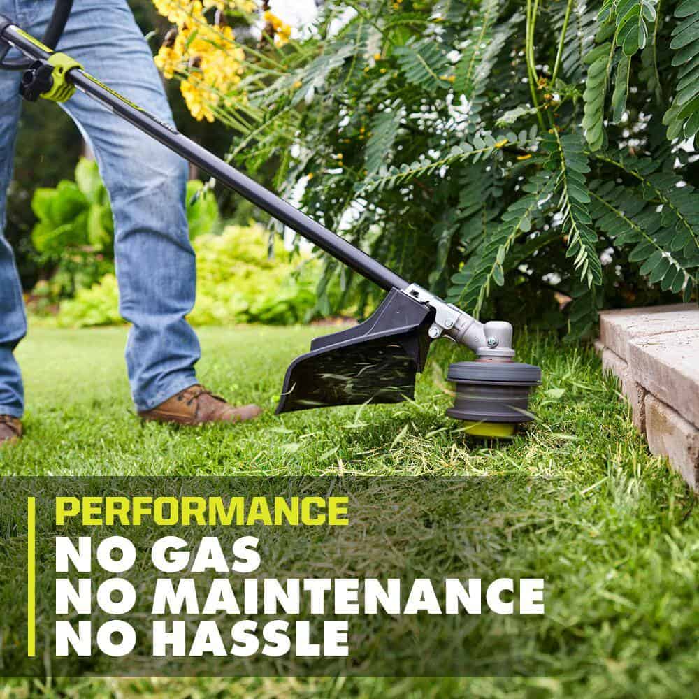 RYOBI RY40ST01K 40V 15 in. Expand-It Cordless Battery Attachment Capable String Trimmer with 4.0 Ah Battery and Charger