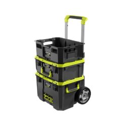 RYOBI LINK Rolling Tool Box with LINK Medium Tool Box and LINK Tool Crate