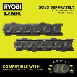 RYOBI LINK Rolling Tool Box with LINK Medium Tool Box and LINK Tool Crate