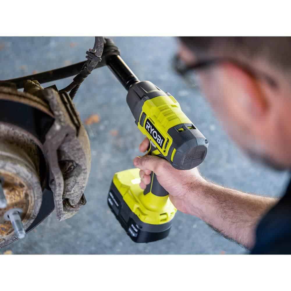 RYOBI ONE+ 18V Cordless 1/2 in. Impact Wrench Kit with 4.0 Ah Battery and Charger