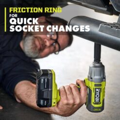RYOBI ONE+ 18V Cordless 1/2 in. Impact Wrench Kit with 4.0 Ah Battery and Charger