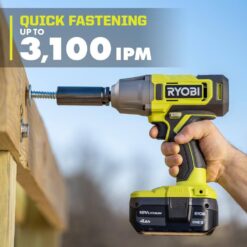RYOBI ONE+ 18V Cordless 1/2 in. Impact Wrench Kit with 4.0 Ah Battery and Charger