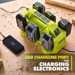 RYOBI ONE+ 18V 6-Port Fast Charger