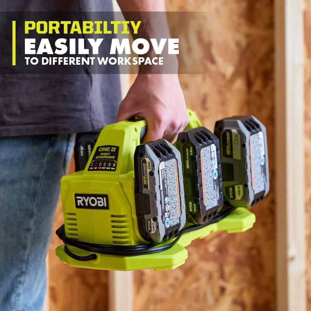 RYOBI ONE+ 18V 6-Port Fast Charger