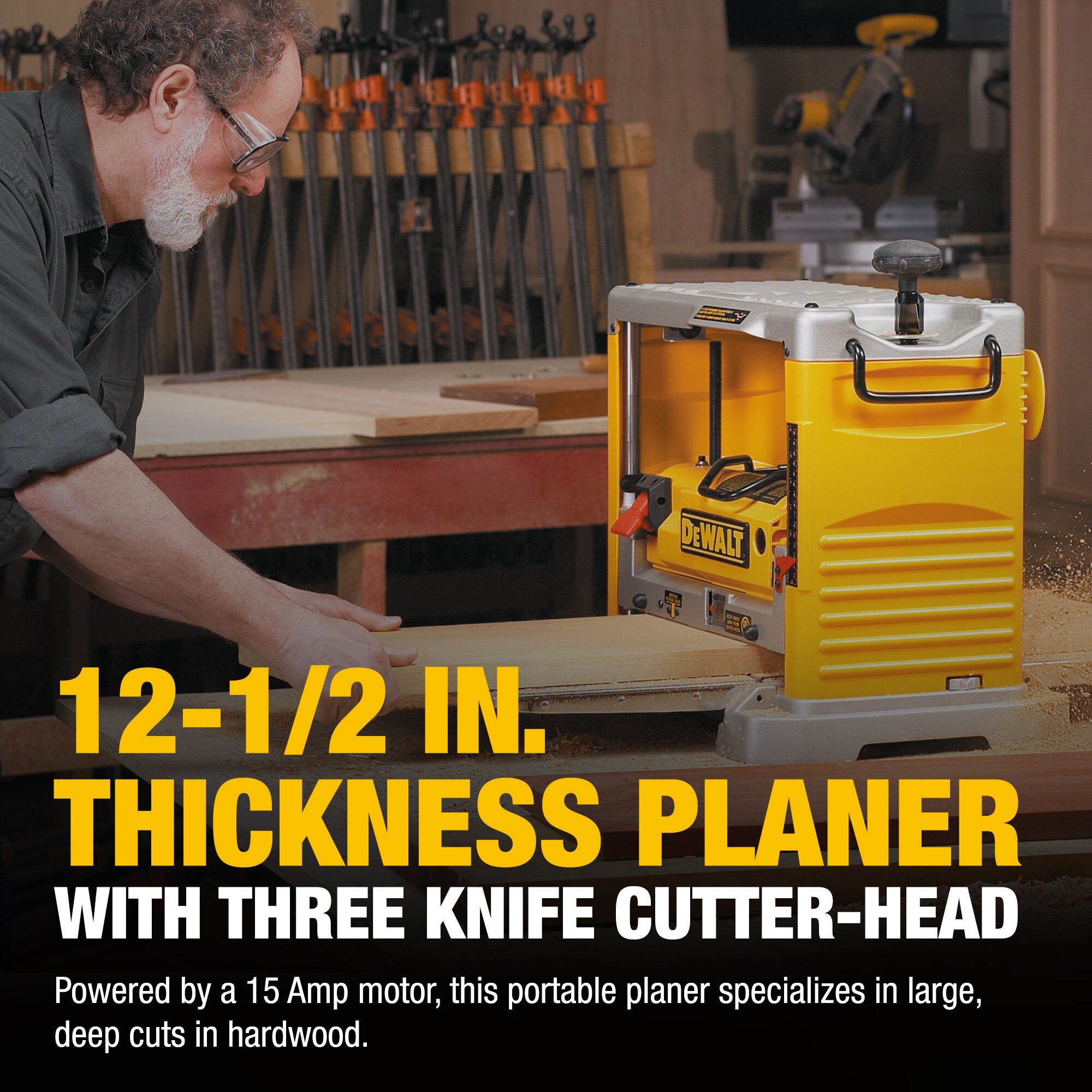 DEWALT 12.5-in W 15-Amp Benchtop Planer - Image 3