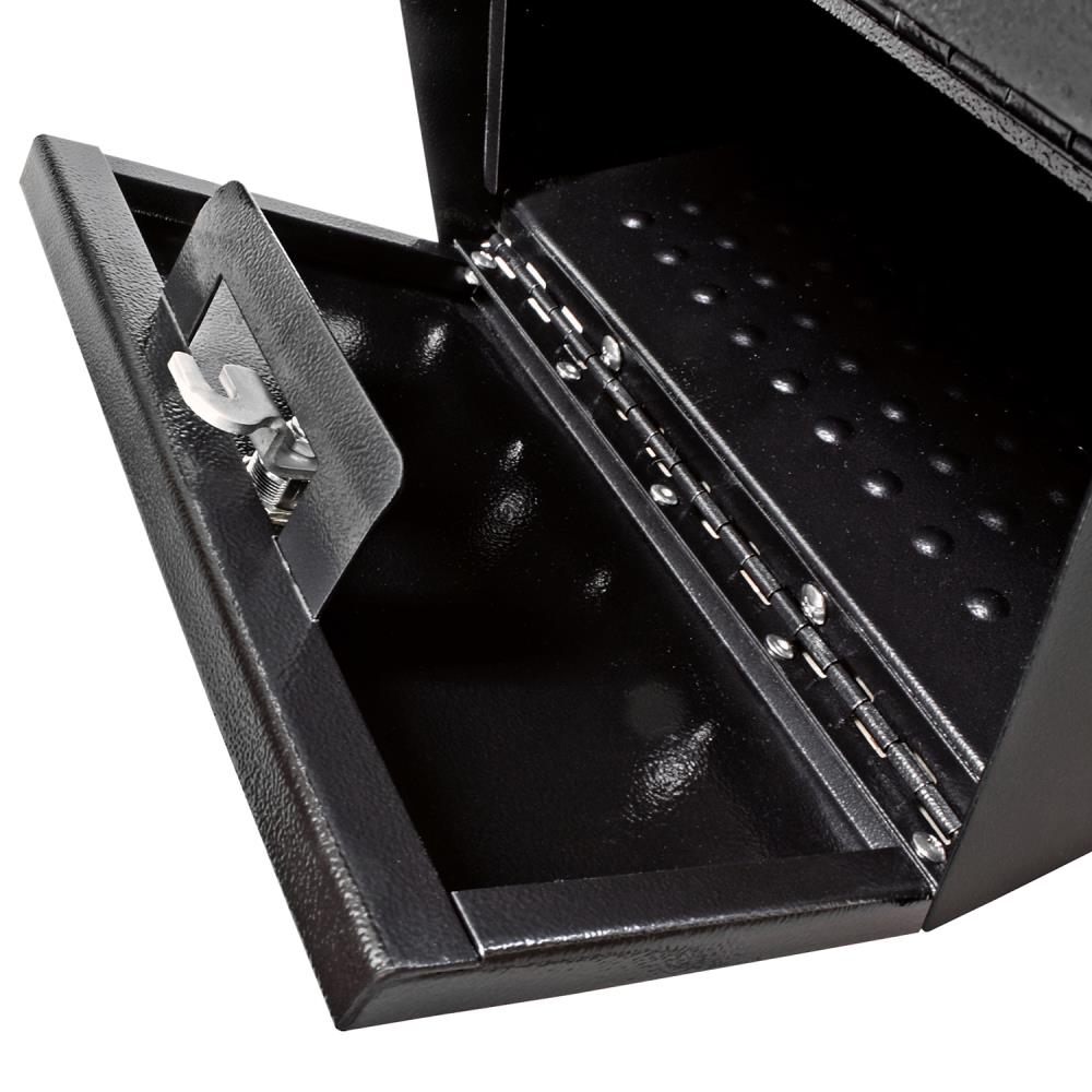 Mail Boss Post Mount Black Metal Extra Large Lockable Mailbox