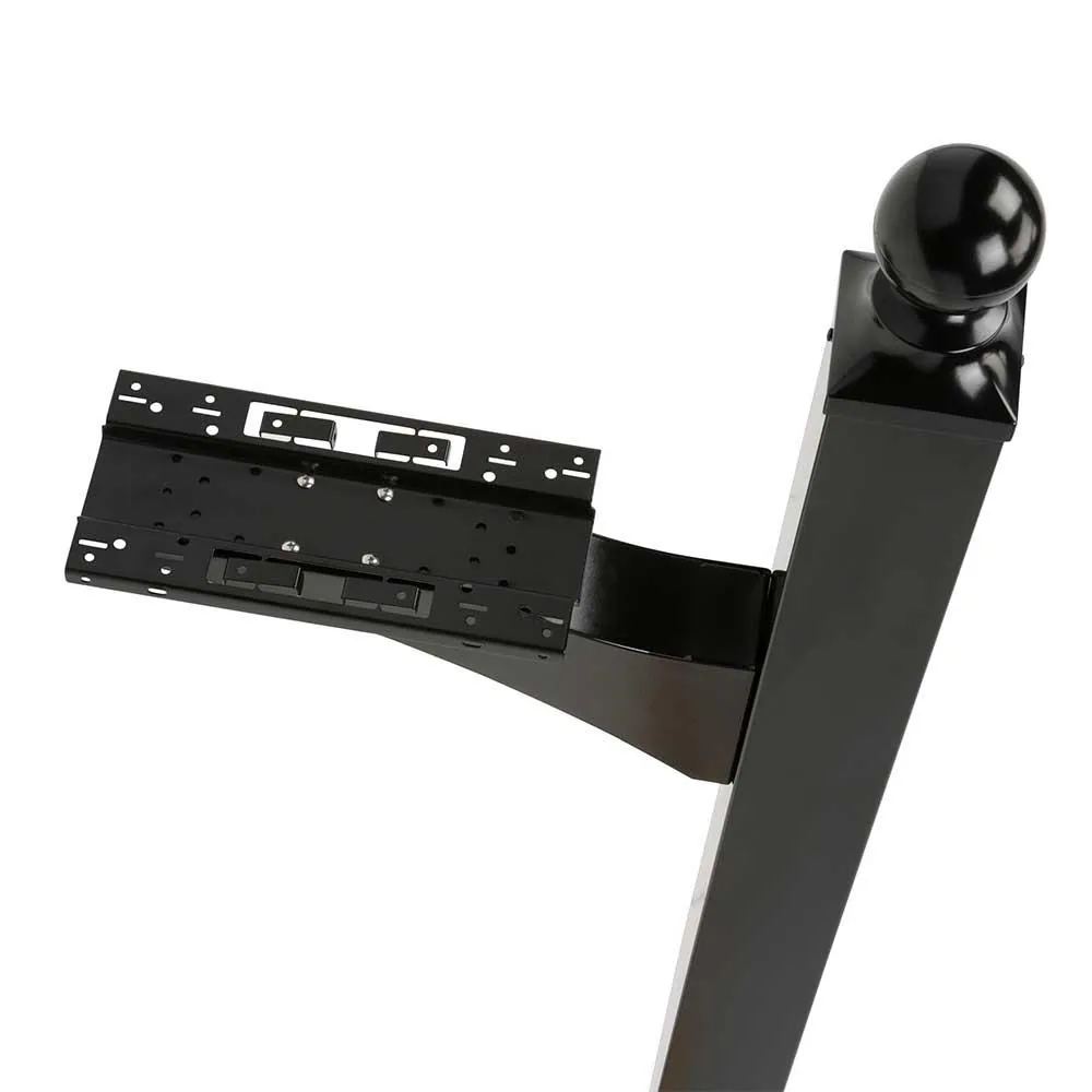 Architectural Mailboxes Black Aluminum 4 x 4 Mount Mailbox Post