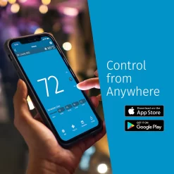 Emerson White Smart Thermostat with Wi-Fi Compatibility
