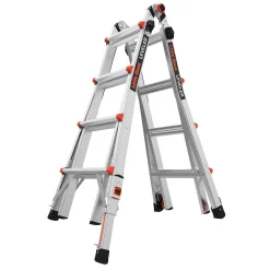 Little Giant Ladders Leveler M17 with Leg Levelers 18-ft Reach Type 1aa- 375-lb Load Capacity Telescoping Multi-Position Ladder