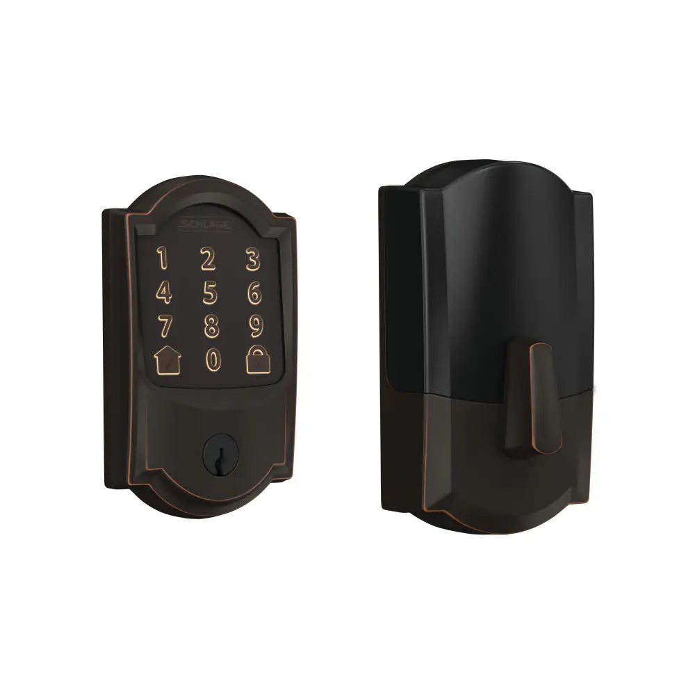 Schlage Encode Camelot Aged Bronze Smart Lock Electronic Deadbolt with Wifi Touchscreen Keypad
