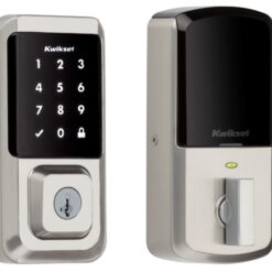 Kwikset Halo Keyless Entry Satin Nickel Smart Lock Electronic Deadbolt with Wifi Smartkey Touchscreen