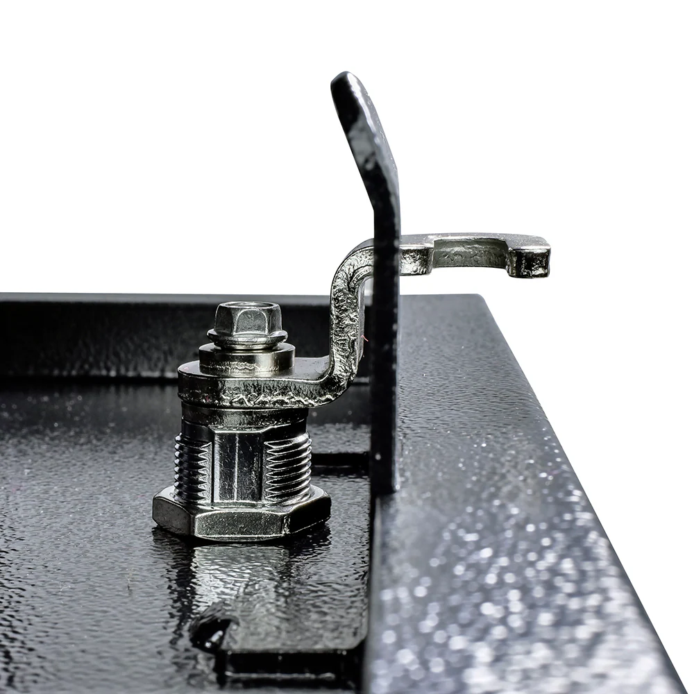 Mail Boss Post Mount Black Metal Large Lockable Mailbox