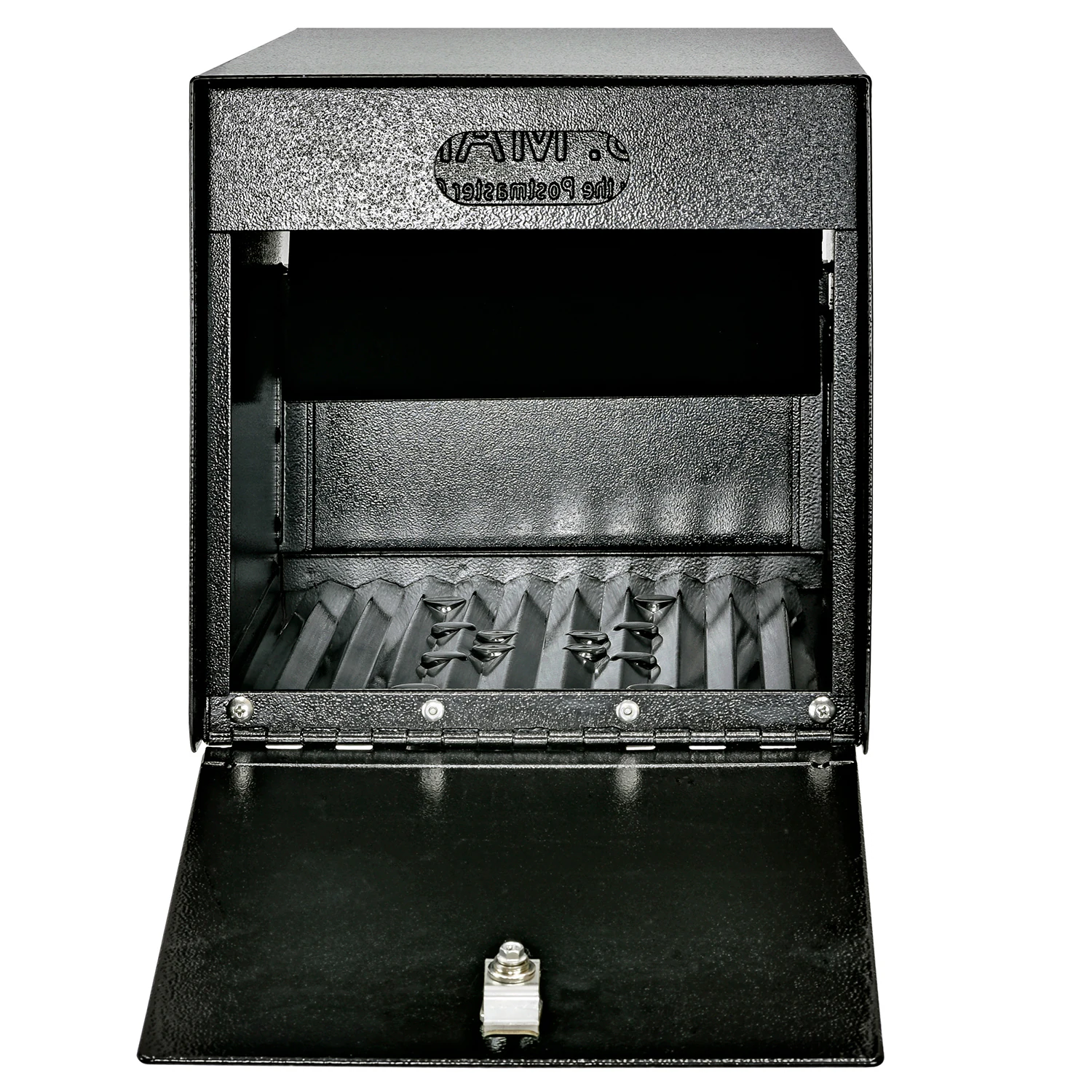Mail Boss Post Mount Black Metal Extra Large Lockable Mailbox