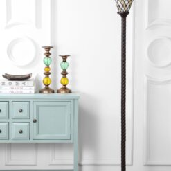 JONATHAN Y 71-in Bronze Torchiere Floor Lamp
