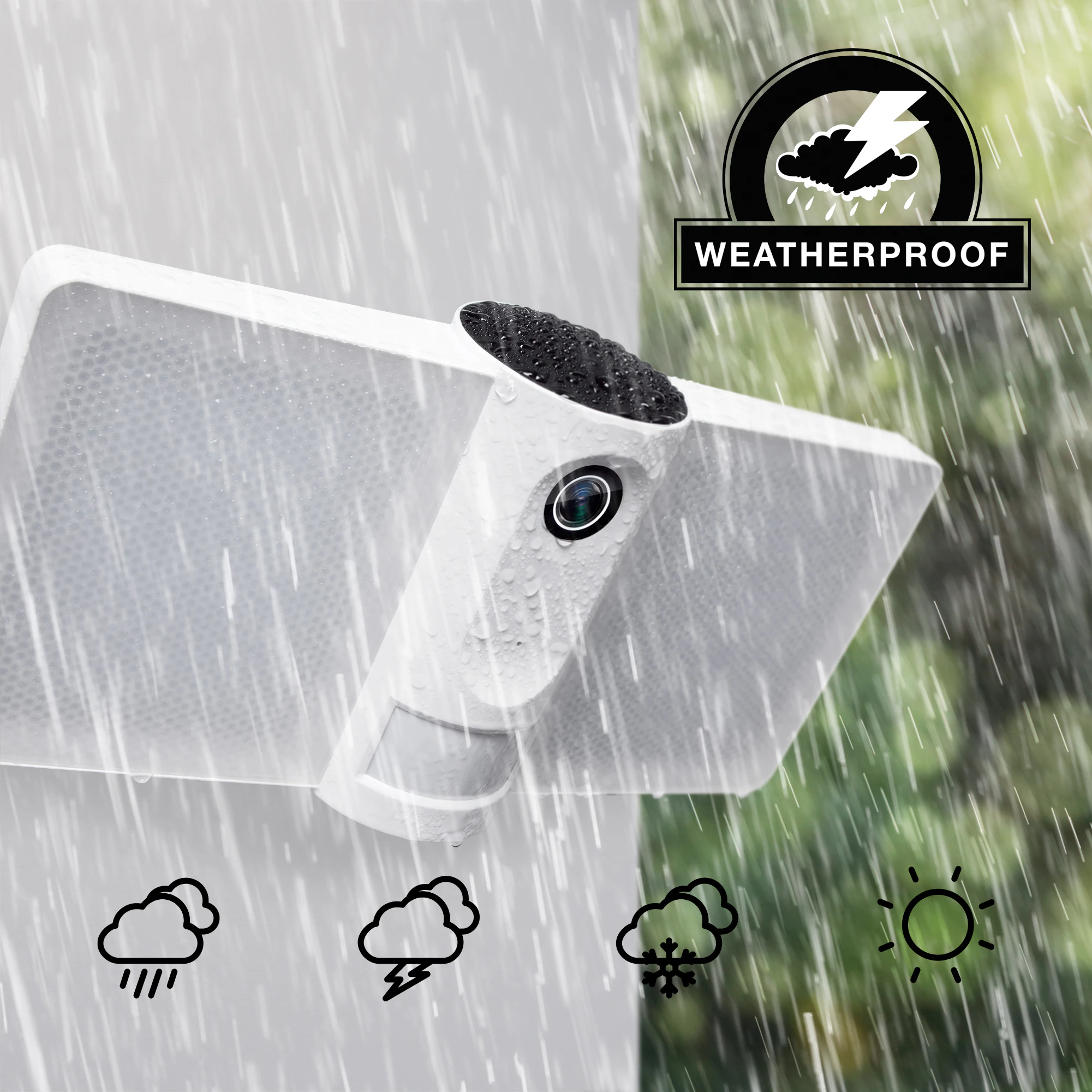 Geeni Geeni floodlight camera Outdoor 1-Camera Hardwired Floodlight Micro Sd Security Camera System