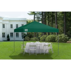 ShelterLogic Expedition Straight Leg 10 ft x 10 ft Pop-Up Canopy Tent - Green
