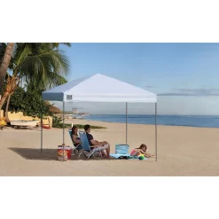 ShelterLogic Expedition Straight Leg 10 ft x 10 ft Pop-Up Canopy Tent - White