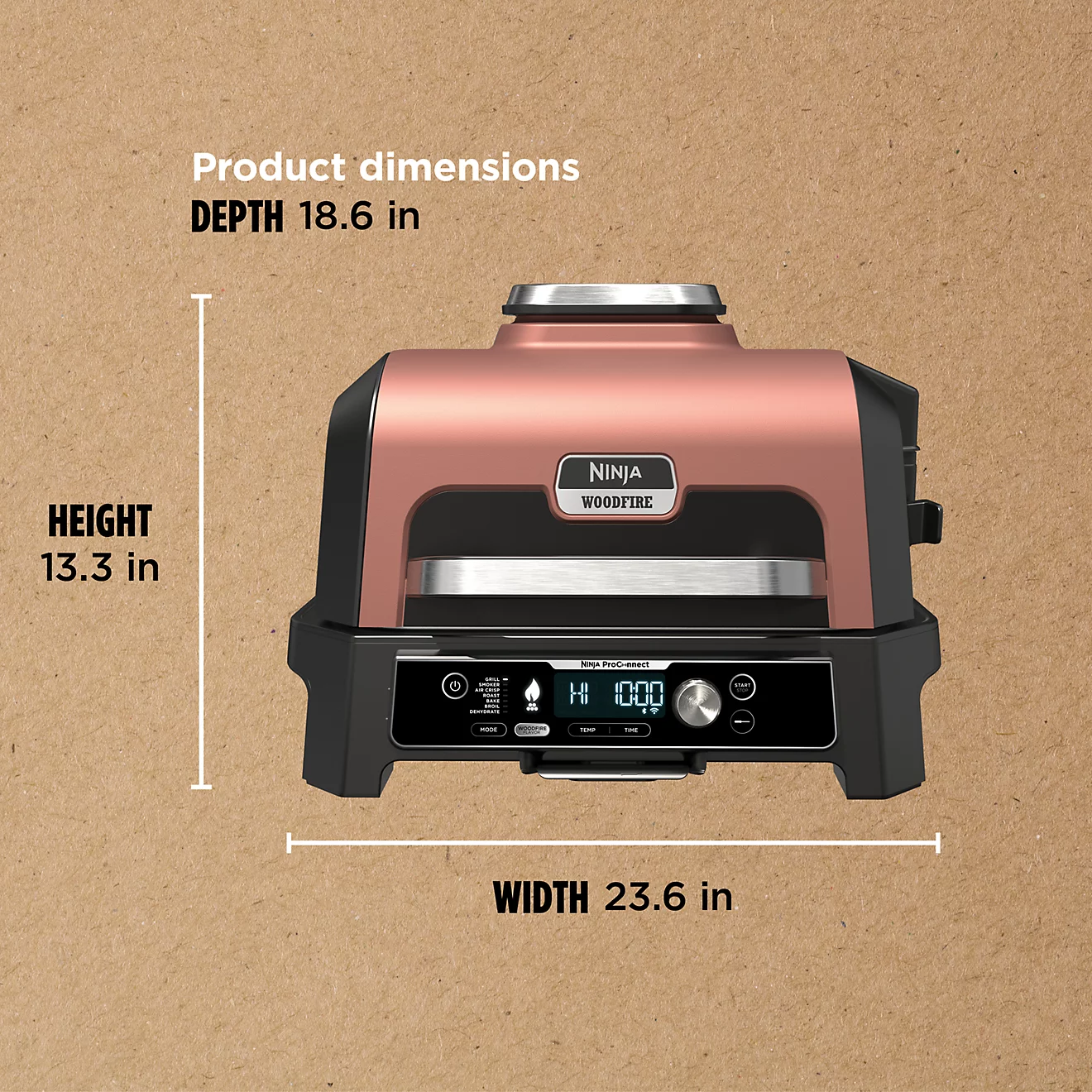 Ninja Woodfire ProConnect Premium XL Outdoor Grill and Smoker - Image 2