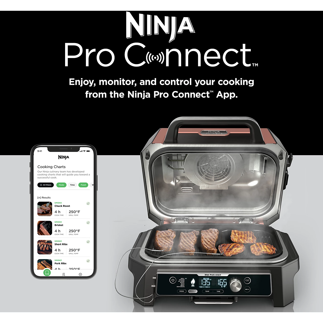 Ninja Woodfire ProConnect Premium XL Outdoor Grill and Smoker - Image 3