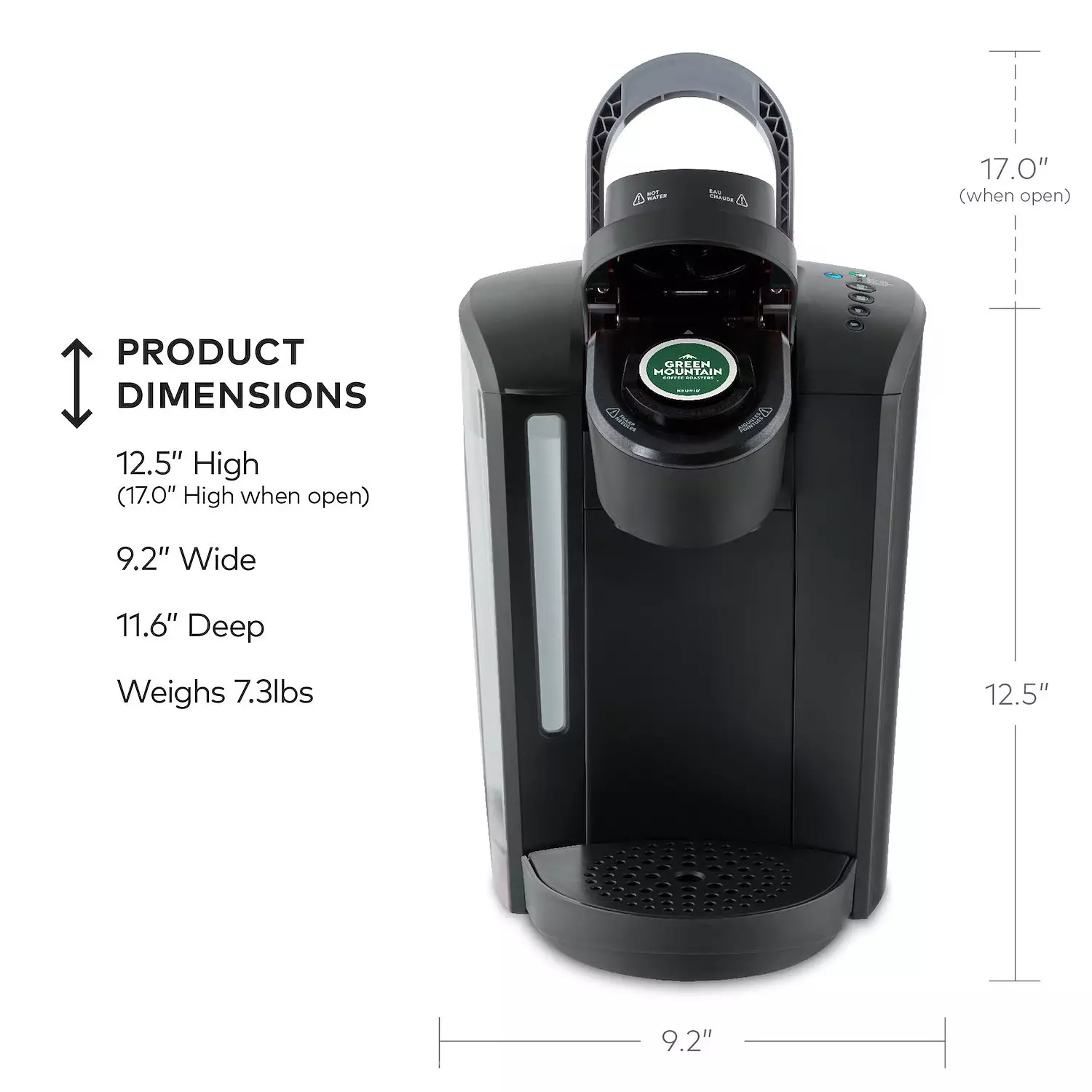 Keurig K-Select Single-Serve K-Cup Pod Coffee Maker with Strength Control - Graphite