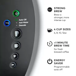 Keurig K-Select Single-Serve K-Cup Pod Coffee Maker with Strength Control - Graphite