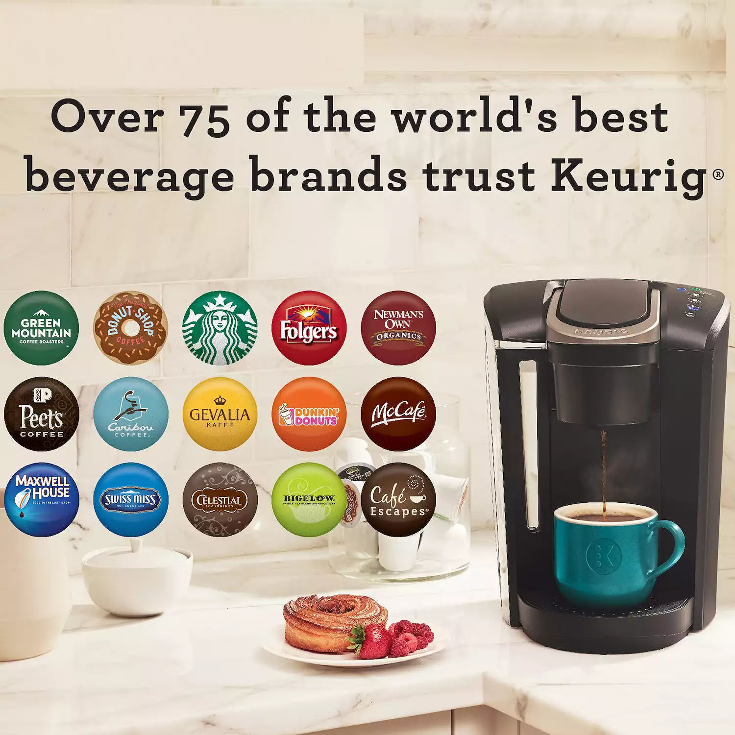 Keurig K-Select Single-Serve K-Cup Pod Coffee Maker with Strength Control - Graphite