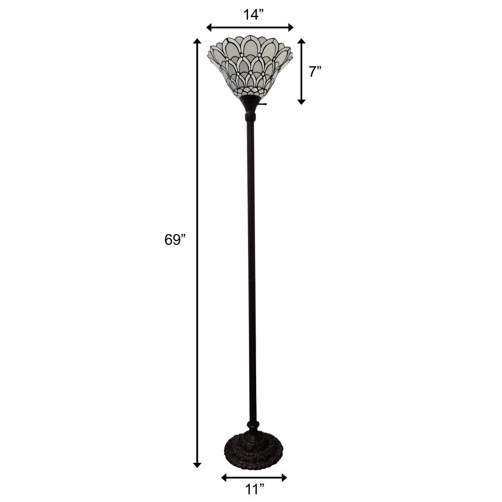 Amora Lighting 73.5-in Multi Torchiere Floor Lamp