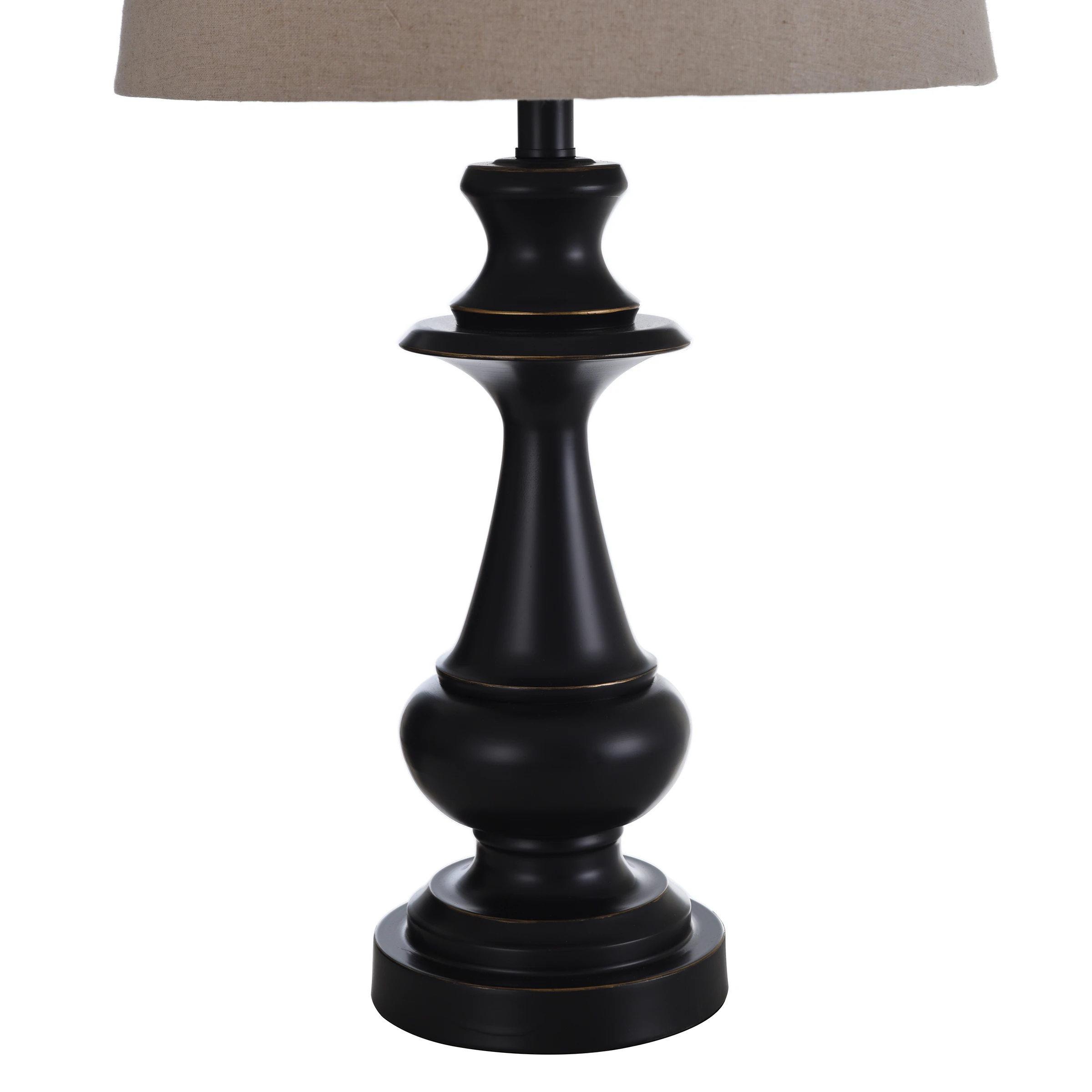 StyleCraft Home Collection 28-in Bronze 3-way Table Lamp with Fabric Shade