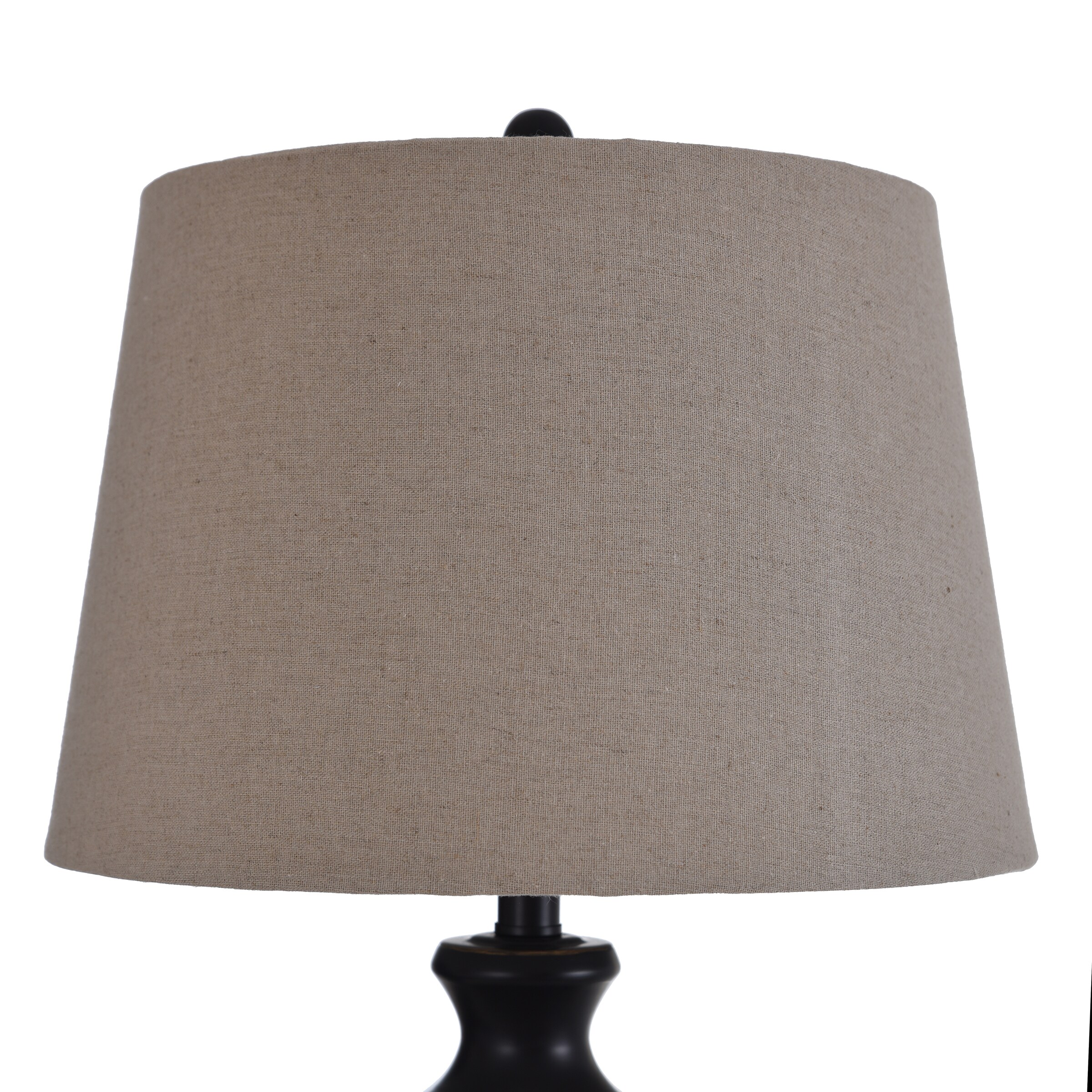 StyleCraft Home Collection 28-in Bronze 3-way Table Lamp with Fabric Shade