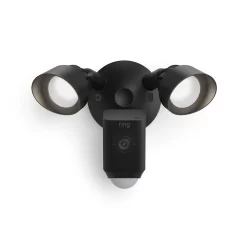 Ring Floodlight Cam Wired Plus - Smart Security Video Camera with 2 Motion-Activated LED Floodlights, 2-Way Talk, Color Night Vision, Black