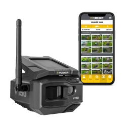 VOSKER Indoor/Outdoor 1-Camera Solar GarageMicro Sd (Included) Security Camera System