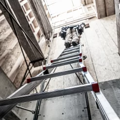 Little Giant Ladders Leveler M17 with Leg Levelers 18-ft Reach Type 1aa- 375-lb Load Capacity Telescoping Multi-Position Ladder