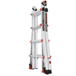 Little Giant Ladders Leveler M17 with Leg Levelers 18-ft Reach Type 1aa- 375-lb Load Capacity Telescoping Multi-Position Ladder