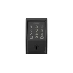 Schlage Encode Century Matte Black Smart Lock Electronic Deadbolt with Wifi Touchscreen Keypad