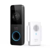 eufy Security Video Doorbell 2K, Battery and Wired add-on Wireless Wi-Fi Compatible Smart Video Doorbell in Black