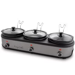 MegaChef 2.5-qt. Triple Slow Cooker & Buffet Server