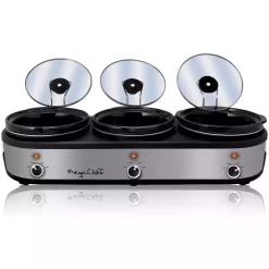 MegaChef 2.5-qt. Triple Slow Cooker & Buffet Server