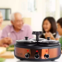 MegaChef 1.5-qt. Triple Slow Cooker & Buffet Server